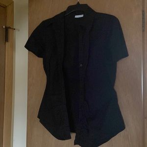 Black button up blouse